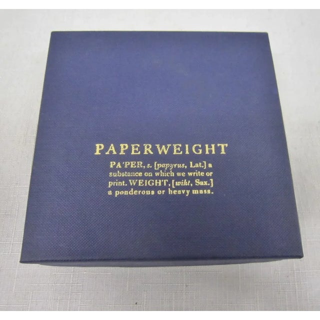 1970s English Glass Paperweight, Original Box For Sale - Image 5 of 7