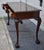 Chippendale Mahogany Writing Console Table Vintage 3 Drawer Ball Claw Foot Sofa For Sale - Image 11 of 15