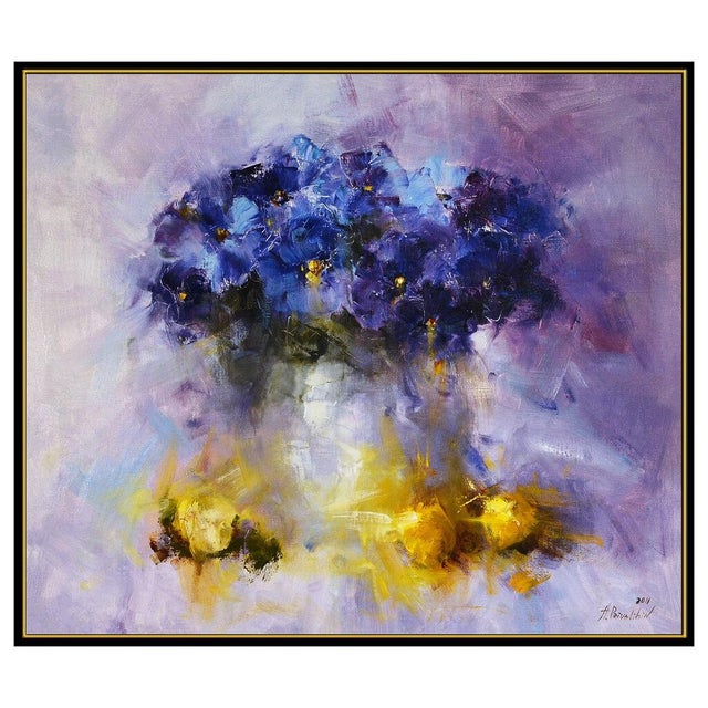 Message us to inquire about custom framing options! (Included for free with every purchase) The artwork here,"Violets of...