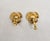 Vintage 1980s Signed Les Bernard Goldtone Faux-Pearl Flower Clip Earrings-2 Pieces For Sale In Philadelphia - Image 6 of 8