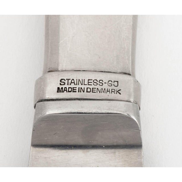 Mid 20th Century Georg Jensen "Mitra" Stainless Steel Flatware, 82 For Sale - Image 9 of 11