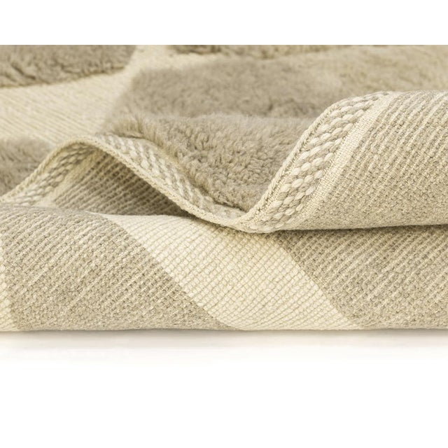 Contemporary Hand-Knotted Wool Rug by Azele Studio For Sale - Image 3 of 10