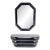 C. 1980s Maitland Smith Tessellated Horn Mirror With Console For Sale