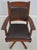 Age: C.2007 Details: Finish no.31 High Quality Construction Oak Arts & Crafts Style Rolling Casters Adjustable Height...