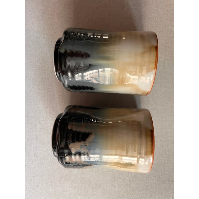 Arts & Crafts 2000s Ceramic Vessels - A Pair For Sale - Image 3 of 7