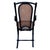Mid-Century Era Bent Oak & Cane Scrolling Rocking Chair by Thonet Hermanos For Sale In Los Angeles - Image 6 of 8