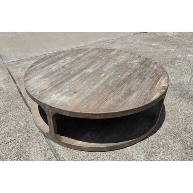 Restoration Hardware Martens coffee table. No longer in production. Built by hand of solid elm Kiln-dried and corner-...