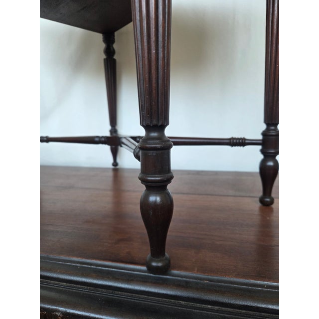 Wood Late 20th Century Federal Revival Lexington Mahogany Console Table For Sale - Image 7 of 13
