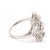 1990s Vintage .36ctw Diamond Filigree Ring, 14k White Gold, Ring Size 5.5 For Sale - Image 5 of 6
