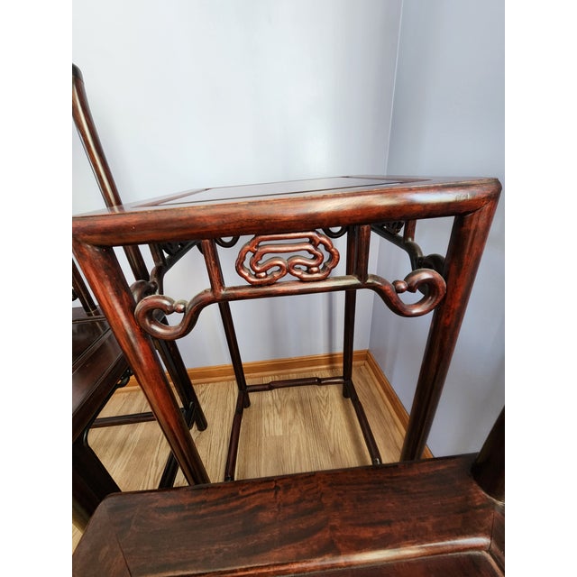 1980s 1980s Oriental 3 Pc. Corner Setee For Sale - Image 5 of 6