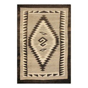 1930s American Navajo Two Grey Hills Carpet