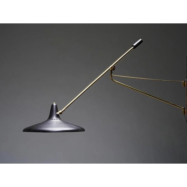 Rare Stilnovo 3030 Wall Lamp, Italy, 1950s Adjustable wall lamp by Stilnovo, model 3030, made in Italy in the 1950s. The...