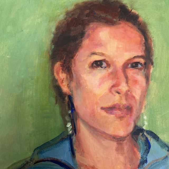 1980’s original impressionist female portrait painting on canvas. Measures 11x14. Check out my shop Robins Egg Gallery for...