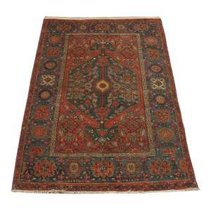 Antique Sarouk Rug 5.1 X 3.5
