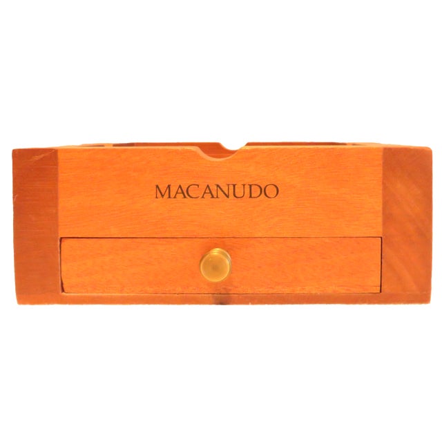 Fabulous large wood ashtray commemorating one of the most popular premium cigar brands - Macanudo. This handsome and...