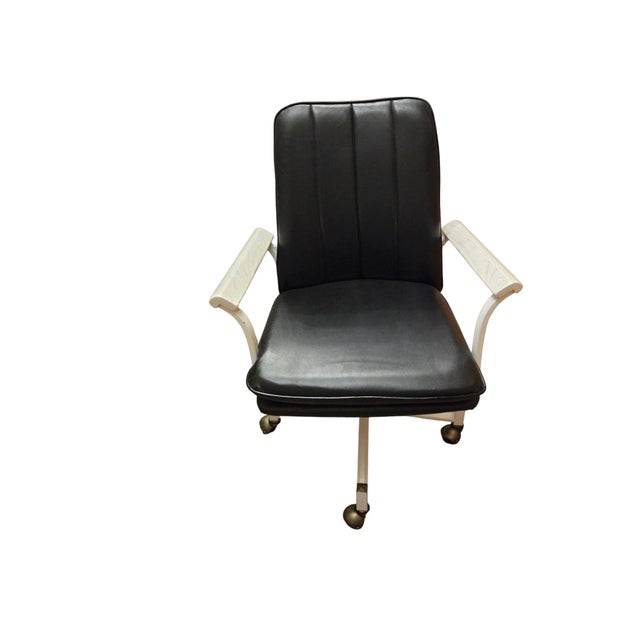 Vintage Milo Baughman Style Directors Chairs Swivel Castors Postmodern Vintage For Sale - Image 12 of 16