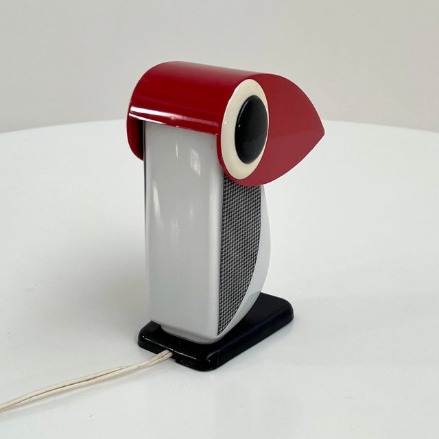 Glass Penguin Table Lamp attributed to Fernando Cassetta for Tacman, 1970s For Sale - Image 7 of 10