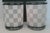 Vintage Mid-Century Modern Signed Georges Briard Frosted Checkers Lowball Glasses - Set of 2 For Sale - Image 4 of 9