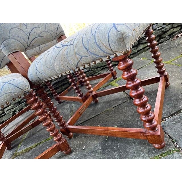 Traditional Dining Chairs by Century With Barley Twist Legs S/4 For Sale - Image 3 of 12