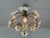 Pair Match Vintage Murano Style Glass Daisy Chandelier With Handcrafted White Floral Details For Sale - Image 9 of 13
