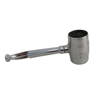 Vintage Chrome Bottle Opener & Cork Screw For Sale