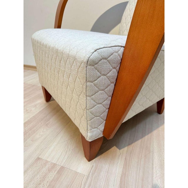 Spanish Club Chair in Beech and Plywood, 1990s For Sale - Image 12 of 18