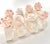 1980s 1980s Ceramic Pink Stripe Seashell Napkin Rings - A Set of 8 For Sale - Image 5 of 12