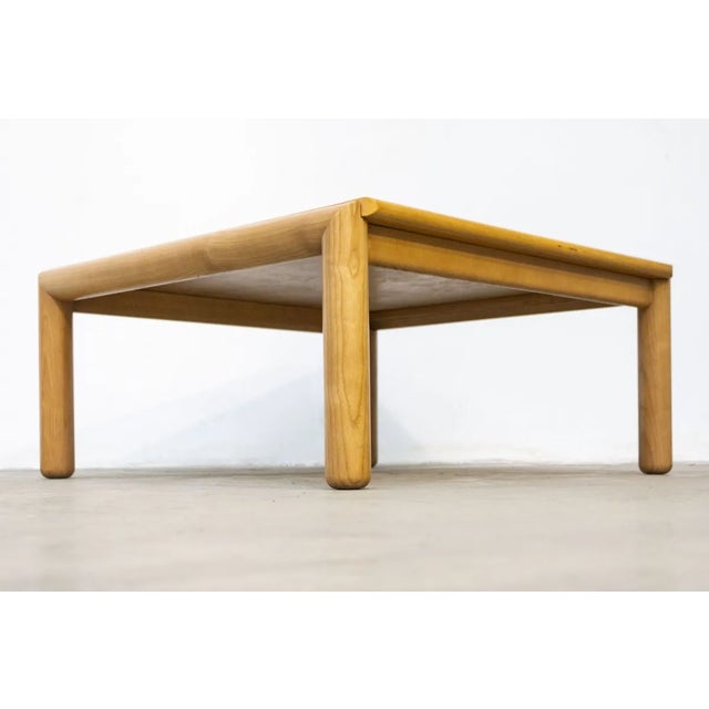 1980s Square Coffee Table in Ash, 1980s For Sale - Image 5 of 8