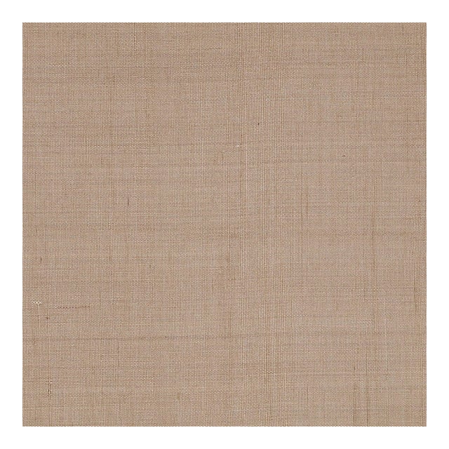 Modern Nancy Corzine Triste Silk Fabric in Tawny For Sale