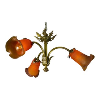 Small, Louis XVI 1930s French-Style Ceiling Light. All New Wiring. For Sale