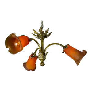 Small, Louis XVI 1930s French-Style Ceiling Light. All New Wiring. Beautiful Patina