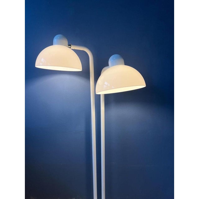 Vintage Space Age White Acrylic Glass Floor Lamp For Sale - Image 3 of 11