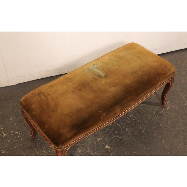 19th C. French Louis XV Style Window Bench For Sale - Image 11 of 12