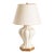 Christopher Spitzmiller Signed White Glazed Ceramic Table Lamp, 2013, Original Shade For Sale