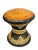 Pair of Mid-Century Anglo-Indian Leather & Rattan Drum Stools For Sale - Image 4 of 17