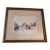 Lovely Signed, Framed Robert Hughes Watercolor English Winter Village Scene For Sale