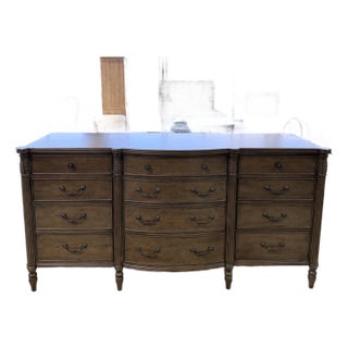Late 20th Century Theodore Alexander Middleton Bowfront Wood Dresser For Sale