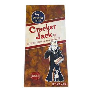 Original 1970's Hand-Painted Cracker Jack Advertising Canvas on Keyed Professional Stretchers 24" X 48"