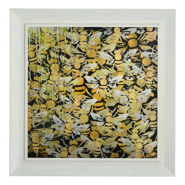 Lola Vitelli, Aria di Miele, 2021, Mixed Media on Canvas, Framed For Sale