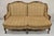 Vintage French Country Louis XV Carved Walnut Cheetah Print Wingback Sofa Settee For Sale - Image 10 of 12