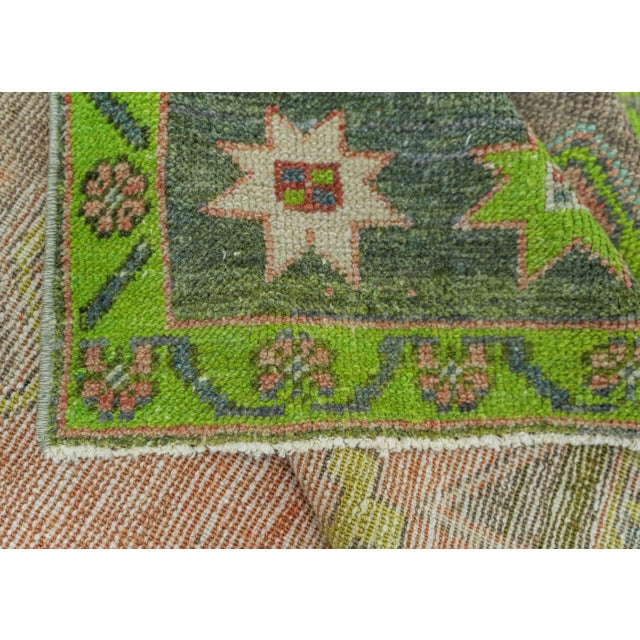 Textile Turkish Vintage Rug 3'9" x 10'10" #20652 For Sale - Image 7 of 8