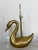 Figurative Vintage Hollywood Regency Cast Brass Swan Table Lamp Mid-Century Sculpture For Sale - Image 3 of 18