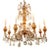19th Century Italian Giltwood and Crystal Chandelier For Sale