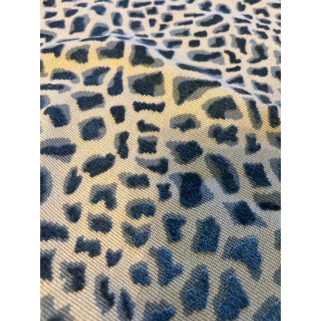 Custom Lumbar pillow cover. This is a Wedgwood blue dark and light. Same fabric on both sides. Zipper enclosure on the...