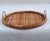 Brown Woven Wicker Tray with Handles, 1970s For Sale - Image 8 of 8