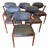 Mid -Century Danish Modern Teak Kai Kristiansen Z Chair # 42 Set 6 For Sale