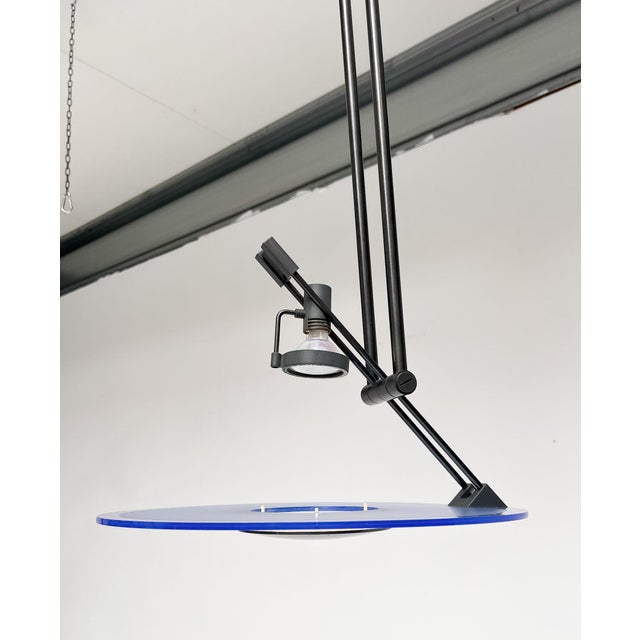 Metal Manhattan Pendant Lamp by Alfred van Elk for Philips, 1980s For Sale - Image 7 of 15