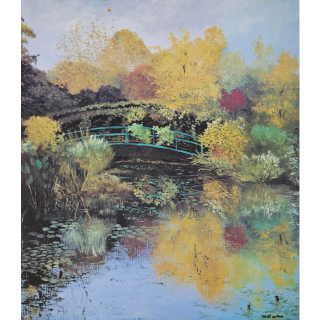Saint-Alban Promenade à Giverny Original poster for the exhibition at Galerie Alexandre, Paris 1992 65 x 44 cm Very Good...