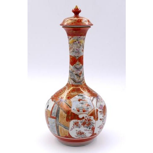 Antique Japanese Kutani Vases, 19th Century, Set of 3 For Sale - Image 16 of 18
