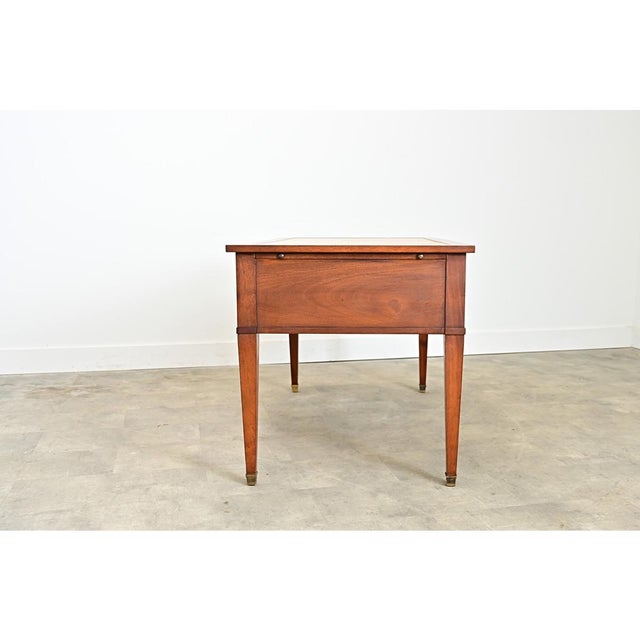 Early 20th Century French 20th Century Mahogany and Leather-top Desk For Sale - Image 5 of 10